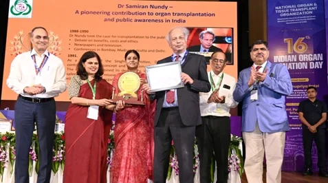 Lifetime Achievement Award to Transplant Professional by NOTTO - Prof. Samiran Nundy
