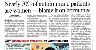 Nearly 70% of autoimmune patients are women — blame it on hormones